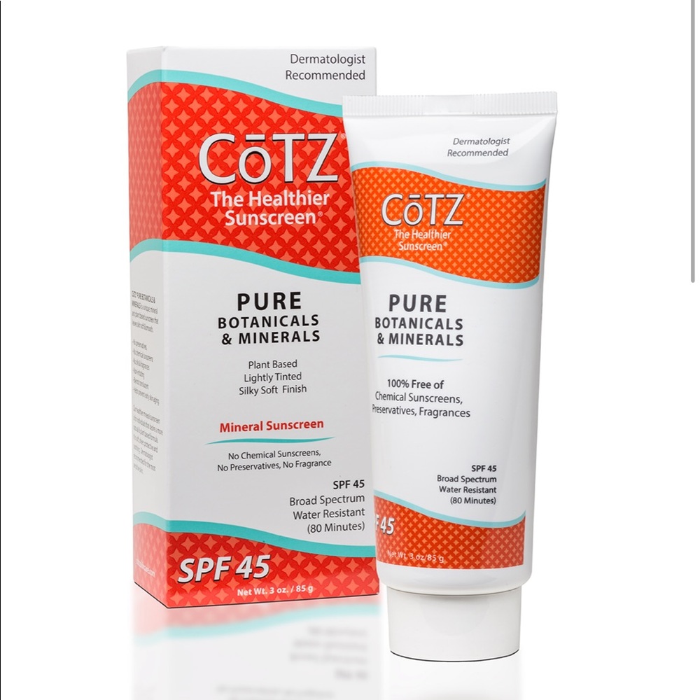 Cotz pure botanicals & minerals sunscreen